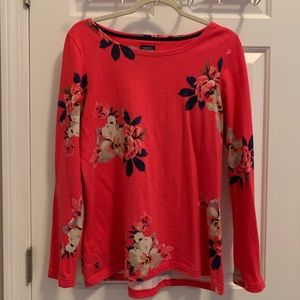 Joules Harbour Floral Print Top - size 12